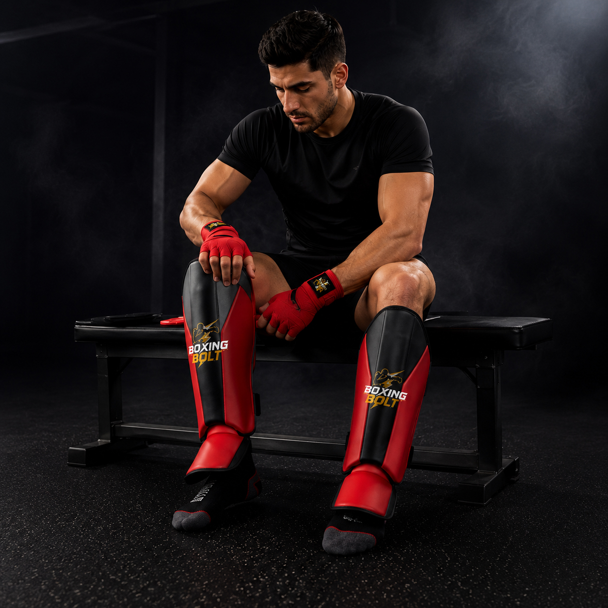 boxing bolt shin pads